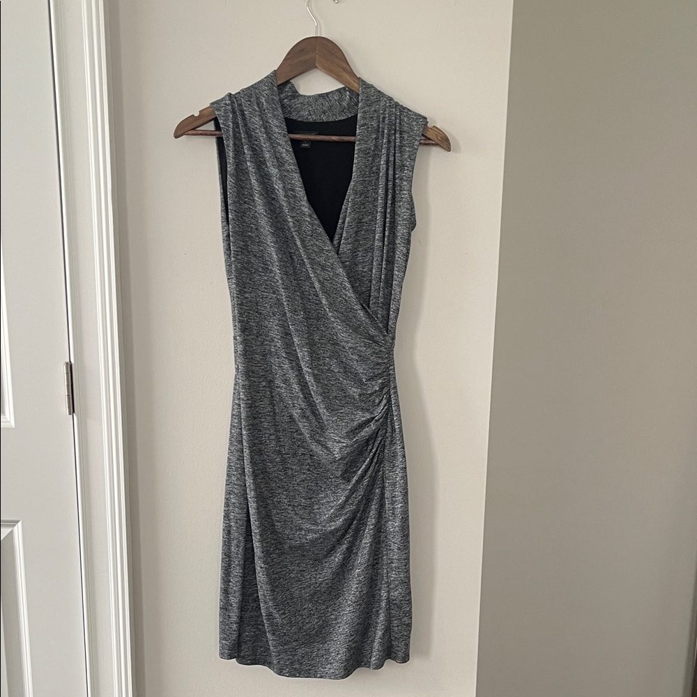 Ann Taylor Asymmetrical Gray Dress